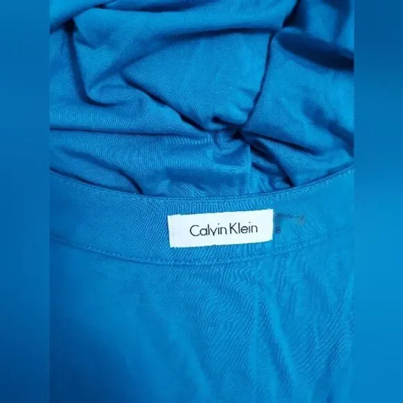 Calvin Klein sleeveless blue dress - Picture 2 of 4